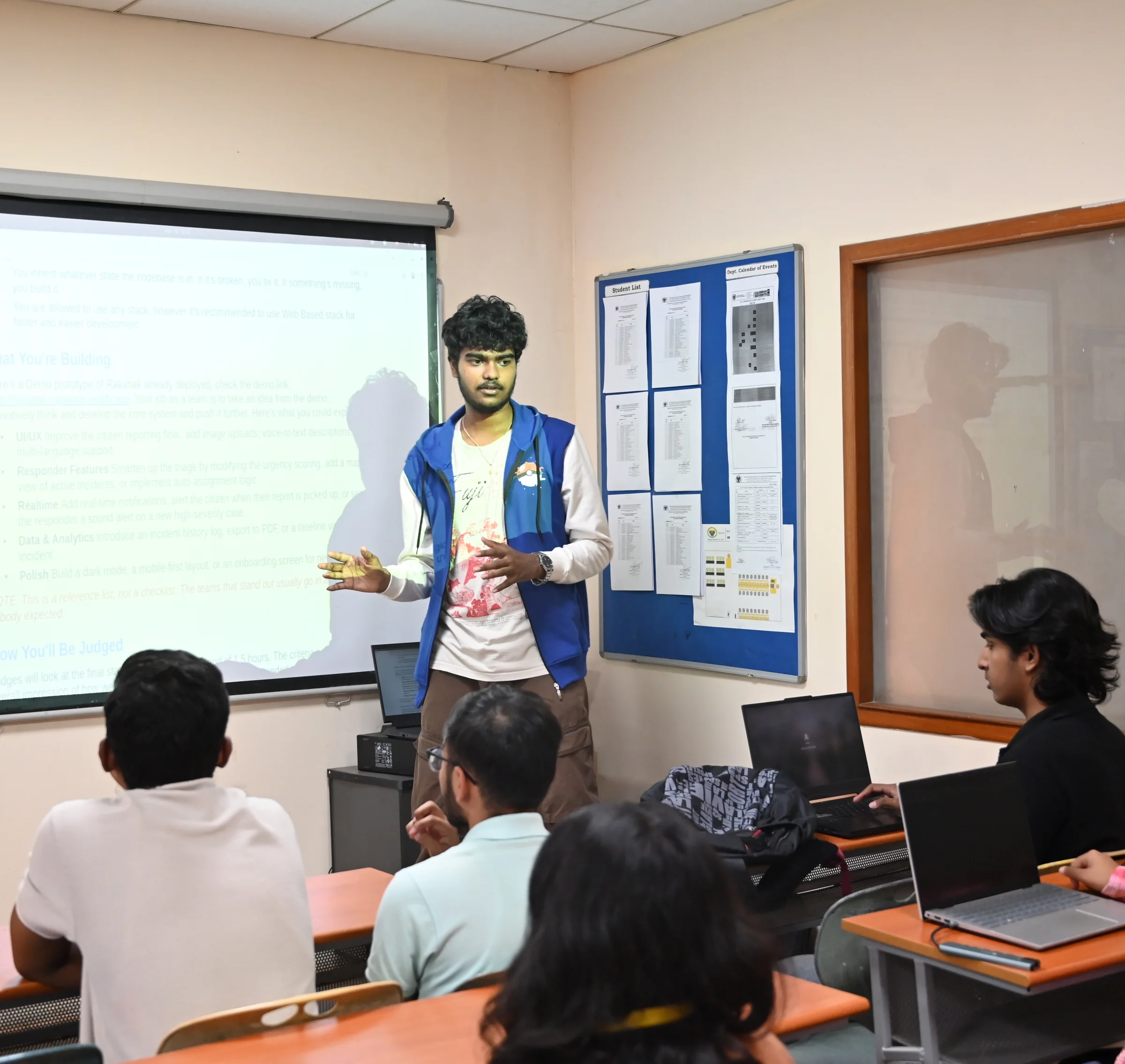Anshuman Pati conducting technical mentorship session